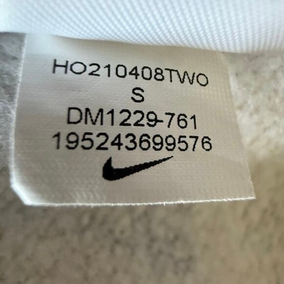 Nike Swoosh All Over Hoodie Yellow Grey White Mens Small - Picture 8 of 8